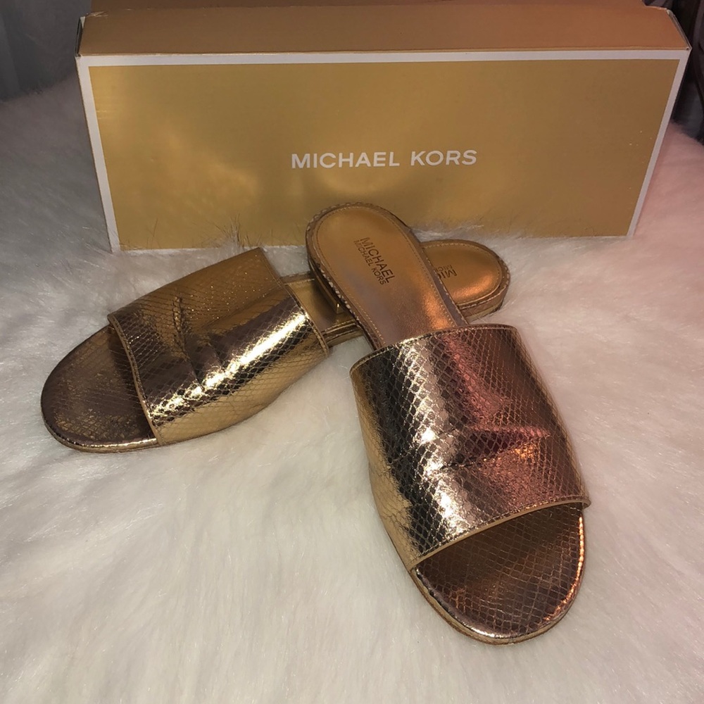 Metallic Gold Slides